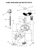 Pump, washarm and motor parts