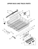 Upper rack and track parts