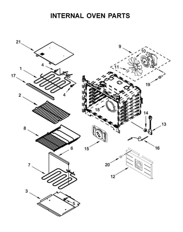 Internal oven parts