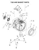 Tub and basket parts