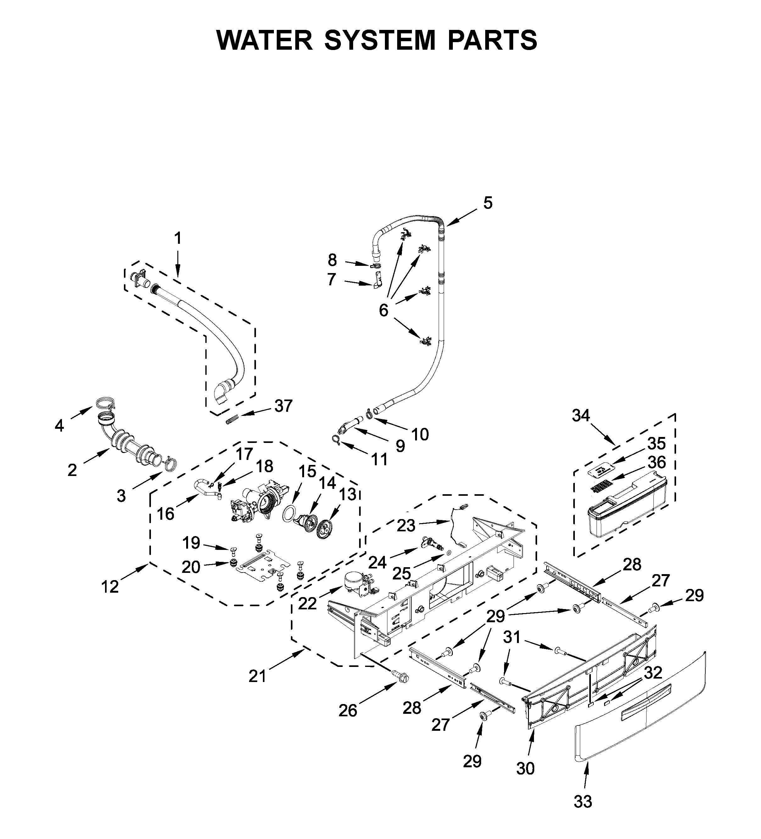 Water system parts