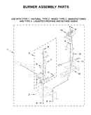 Burner assembly parts