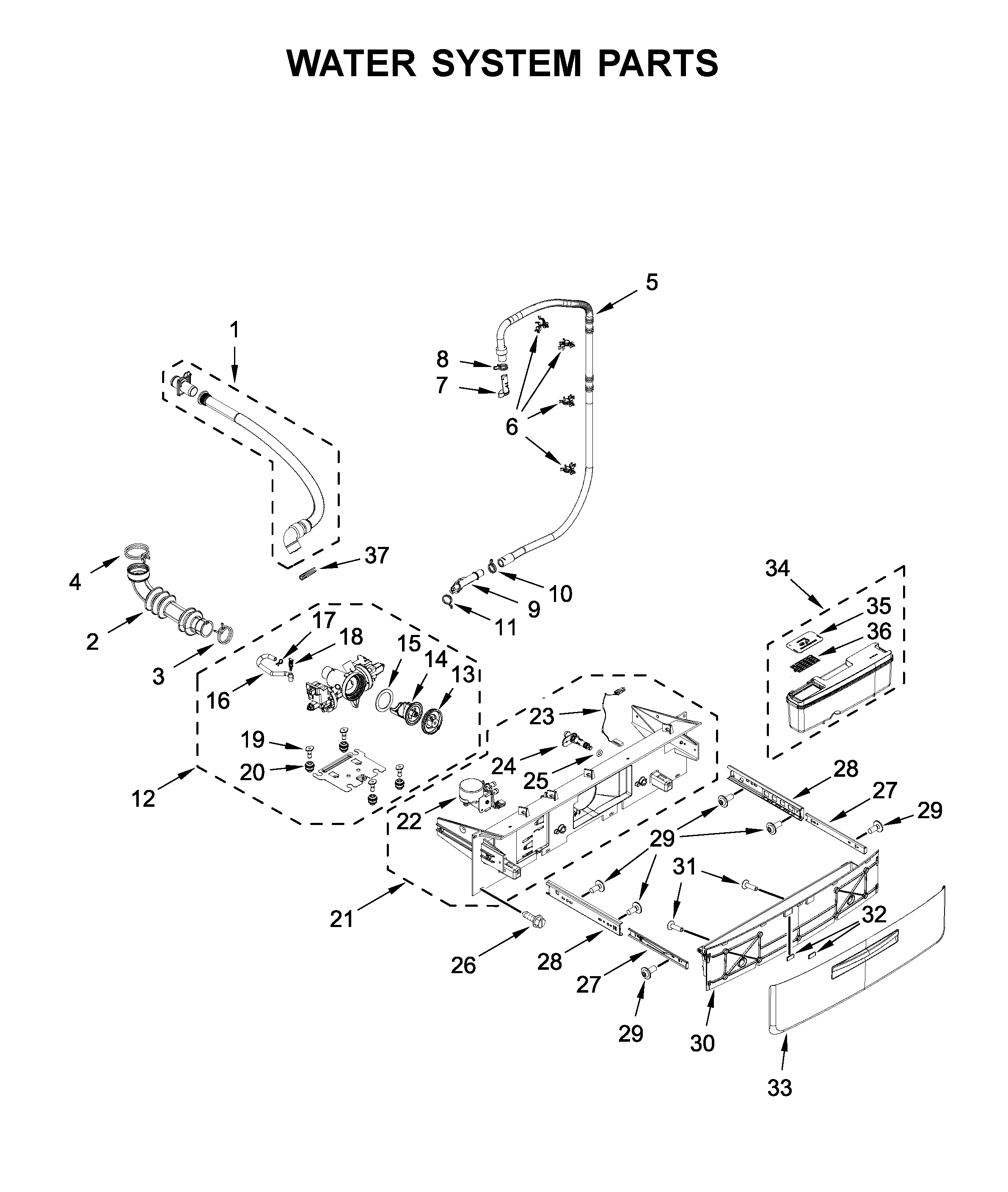 Water system parts