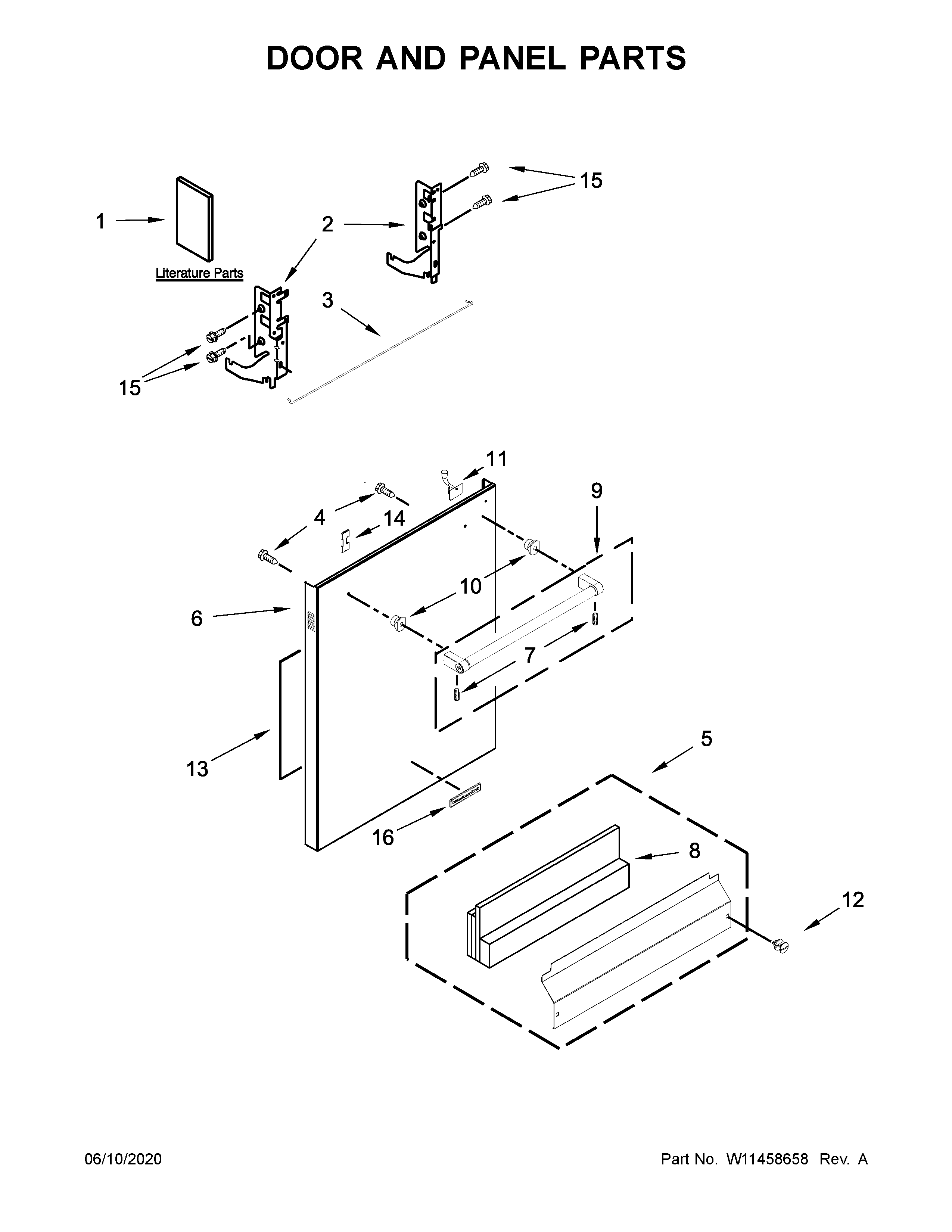 Door and panel parts