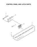 Control panel and latch parts