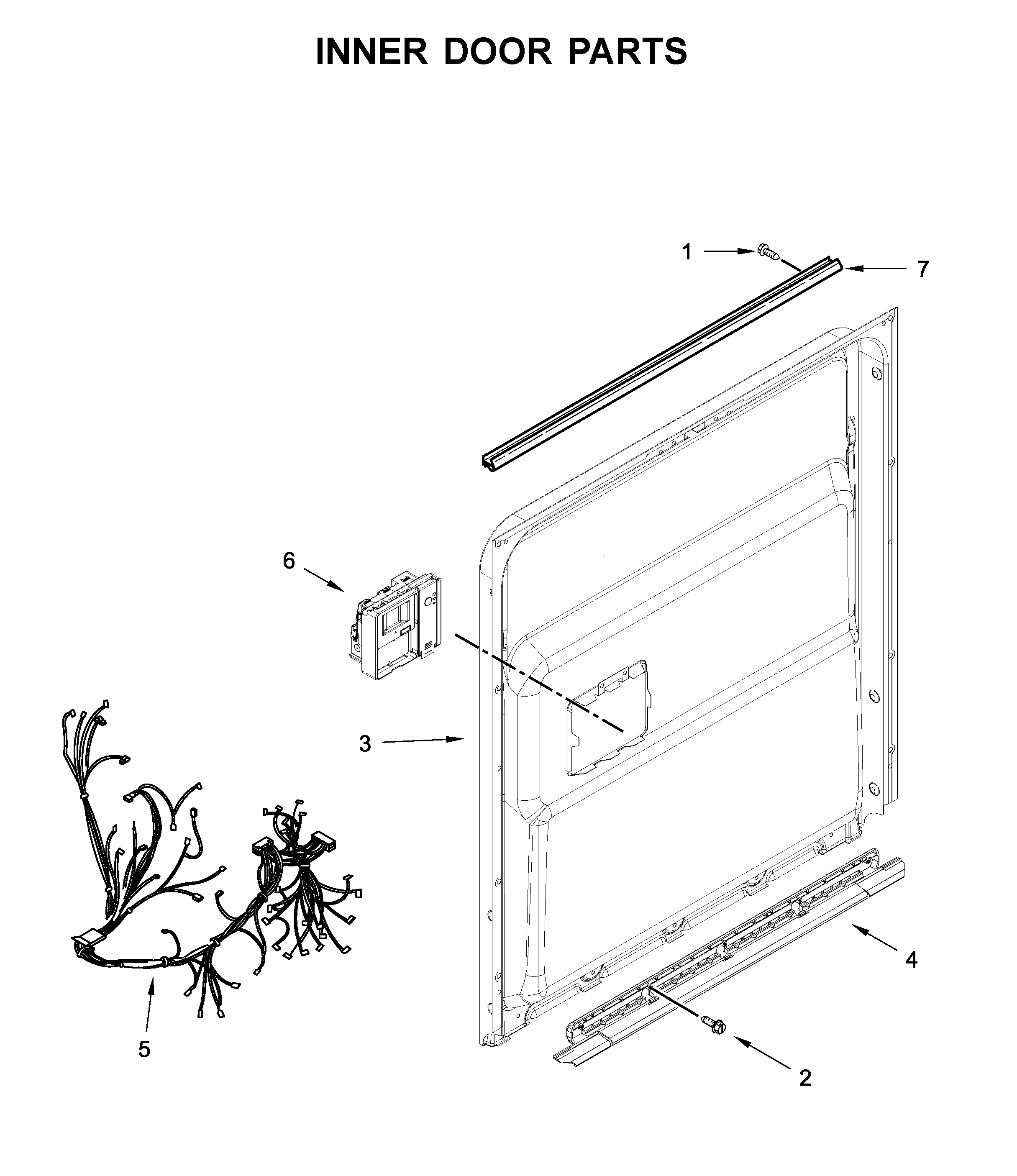 Inner door parts