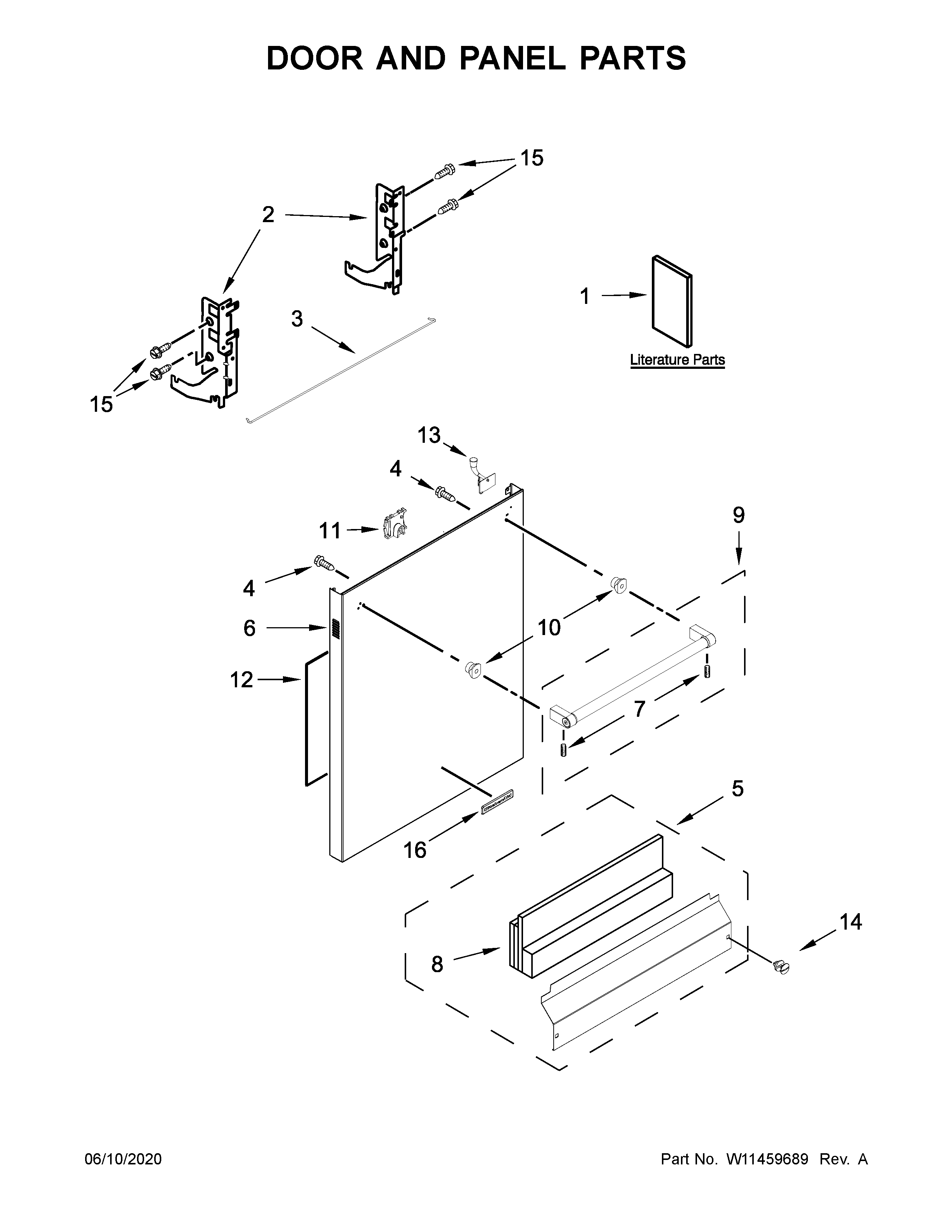 Door and panel parts