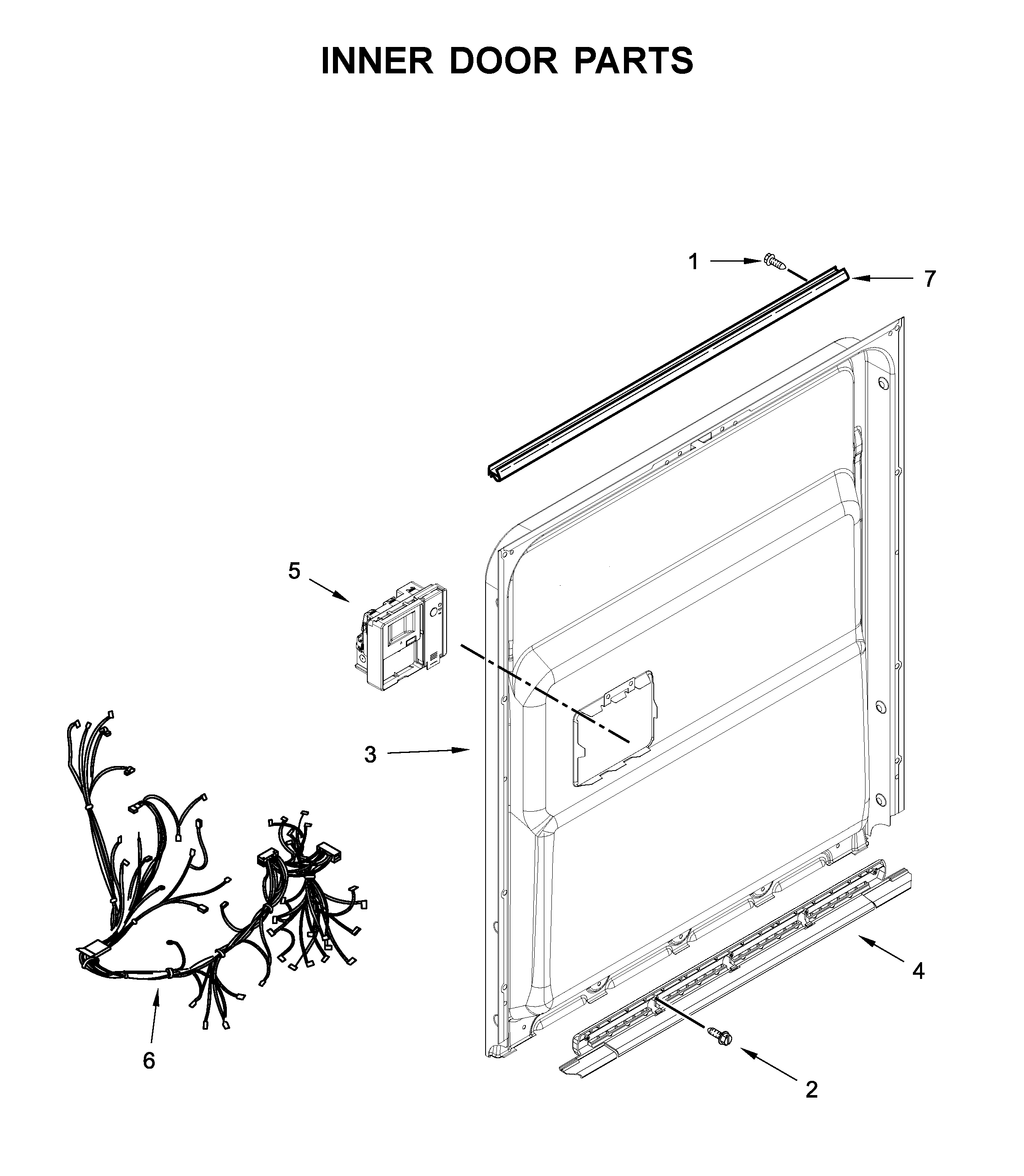 Inner door parts