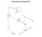 KitchenAid KDTE304GPS1 upper wash and rinse parts diagram