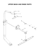 Upper wash and rinse parts