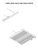 Third level rack and track parts