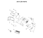 KitchenAid KMHS120EWH10 air flow parts diagram