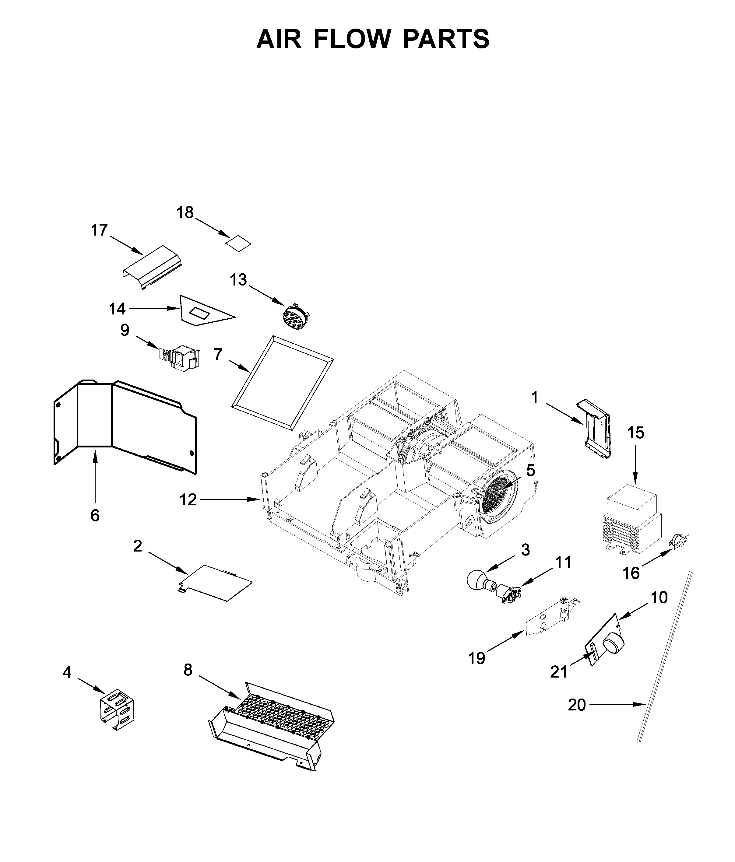 Air flow parts
