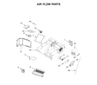 KitchenAid KMHS120EBS7 air flow parts diagram