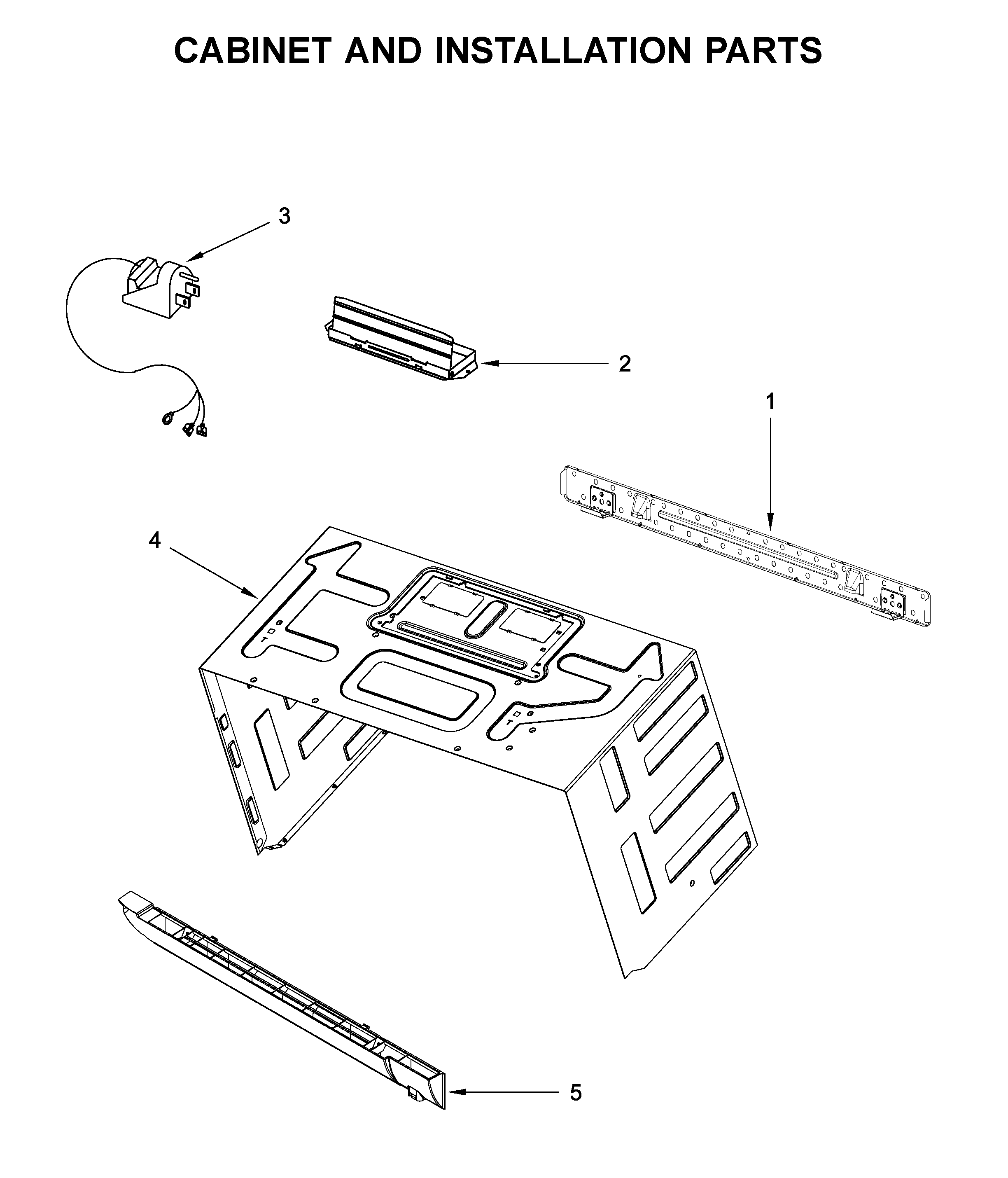 CABINET AND INSTALLATION PARTS
