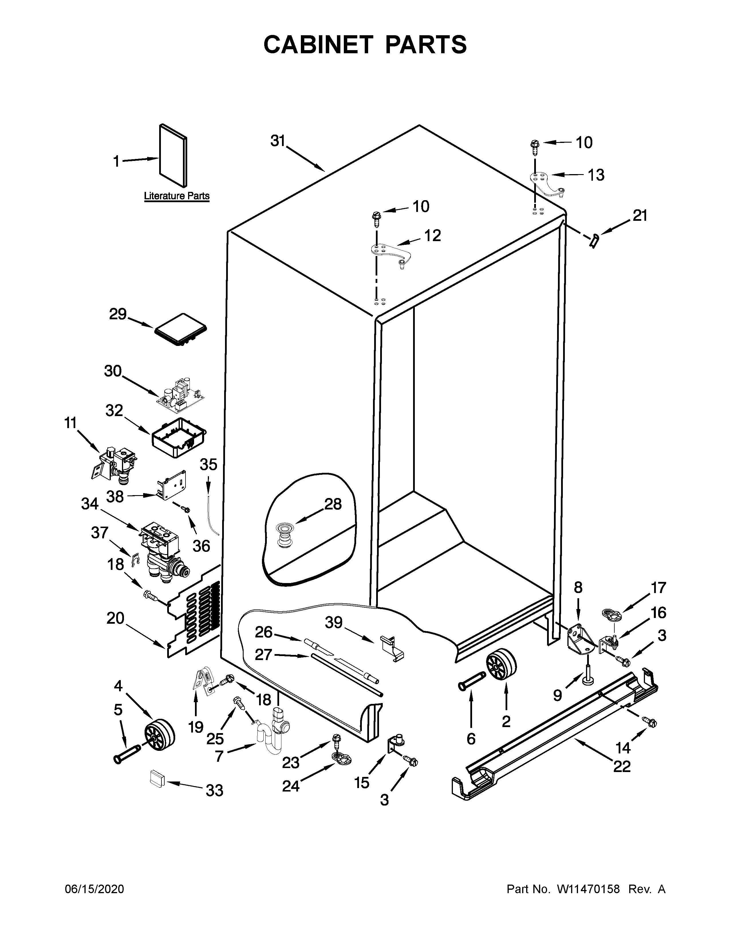Cabinet parts