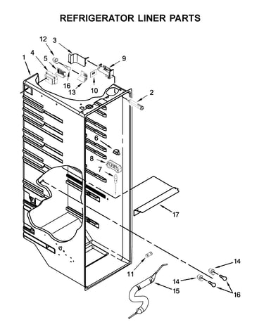 Refrigerator liner parts
