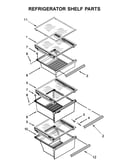 Refrigerator shelf parts