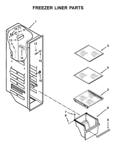 Freezer liner parts