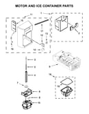 Motor and ice container parts