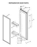 Refrigerator door parts