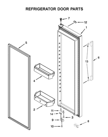 Refrigerator door parts