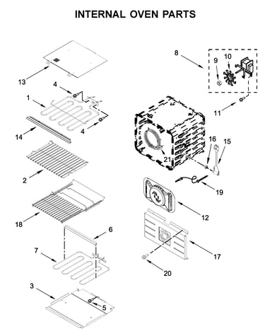 Internal oven parts