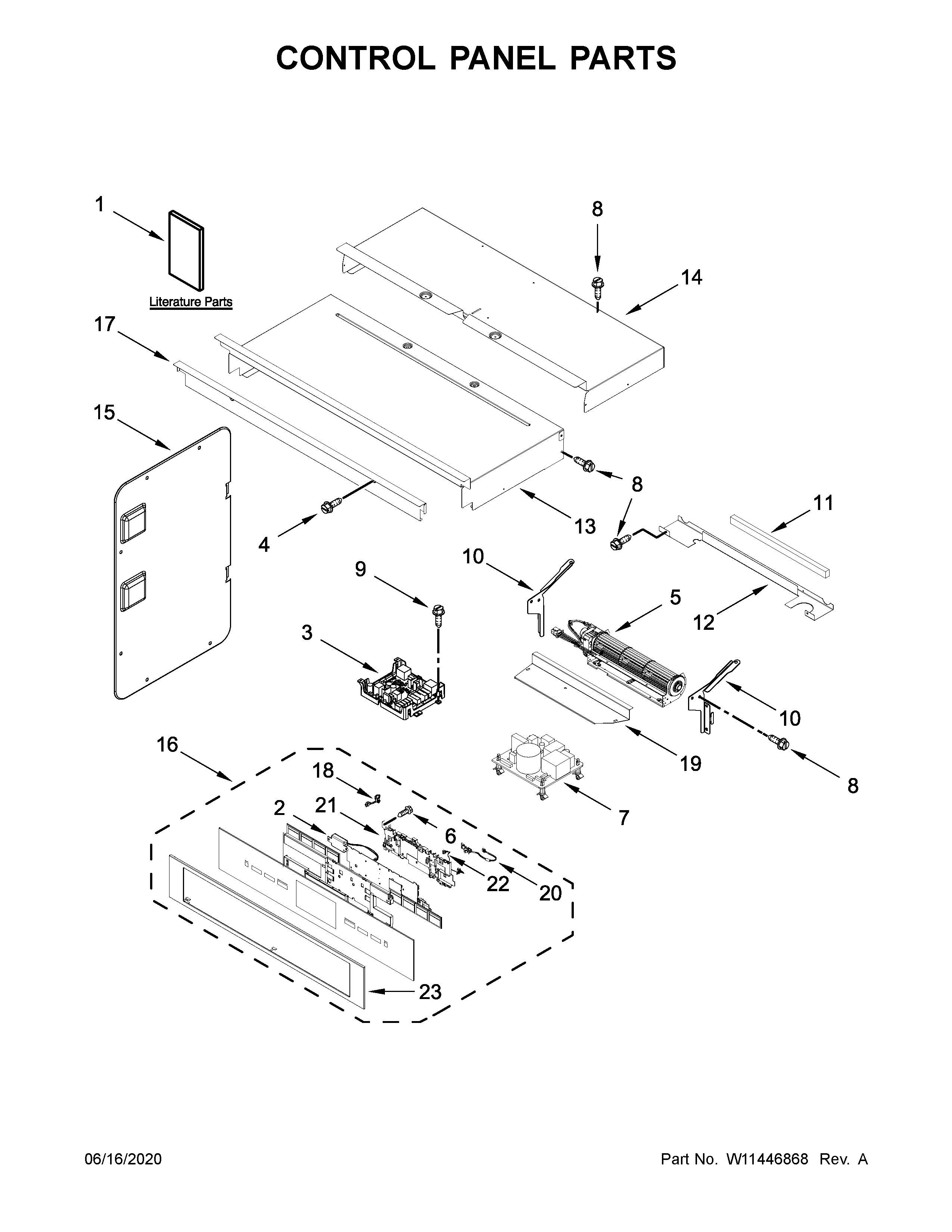 Control panel parts
