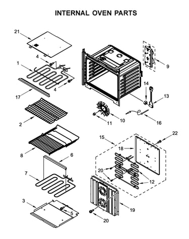 Internal oven parts