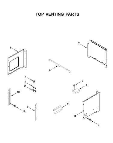 Top venting parts