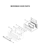 Microwave door parts
