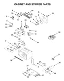 Cabinet and stirrer parts