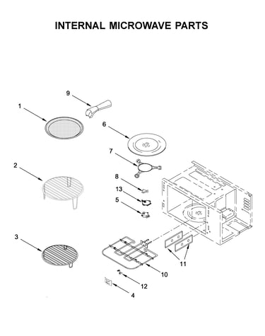 Internal microwave parts