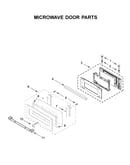 Microwave door parts