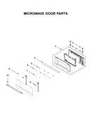 Microwave door parts