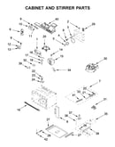 Cabinet and stirrer parts