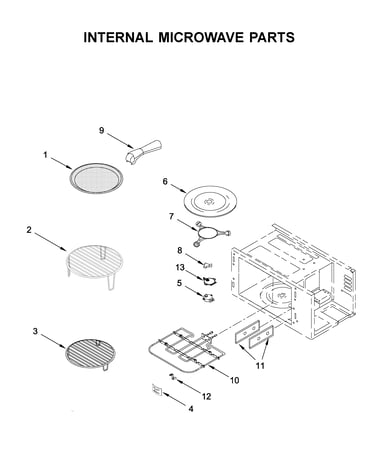 Internal microwave parts