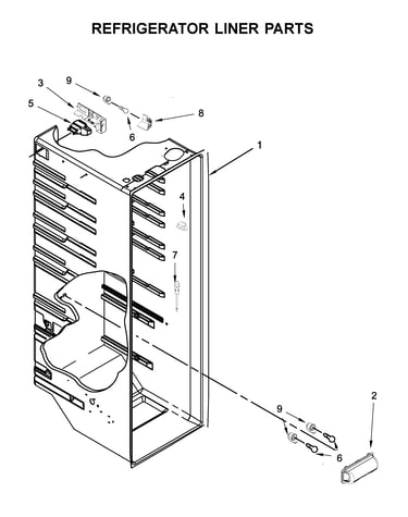 Refrigerator liner parts