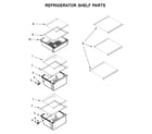 Maytag 5GRS315NHM00 refrigerator shelf parts diagram