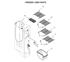 Maytag 5GRS315NHM00 freezer liner parts diagram