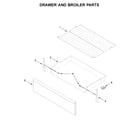 Amana AGR6603SFS3 drawer and broiler parts diagram