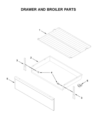 Drawer and broiler parts