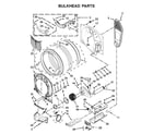 Whirlpool WED70HEBW0 bulkhead parts diagram