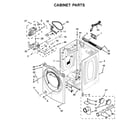 Whirlpool WGD71HEDW0 cabinet parts diagram