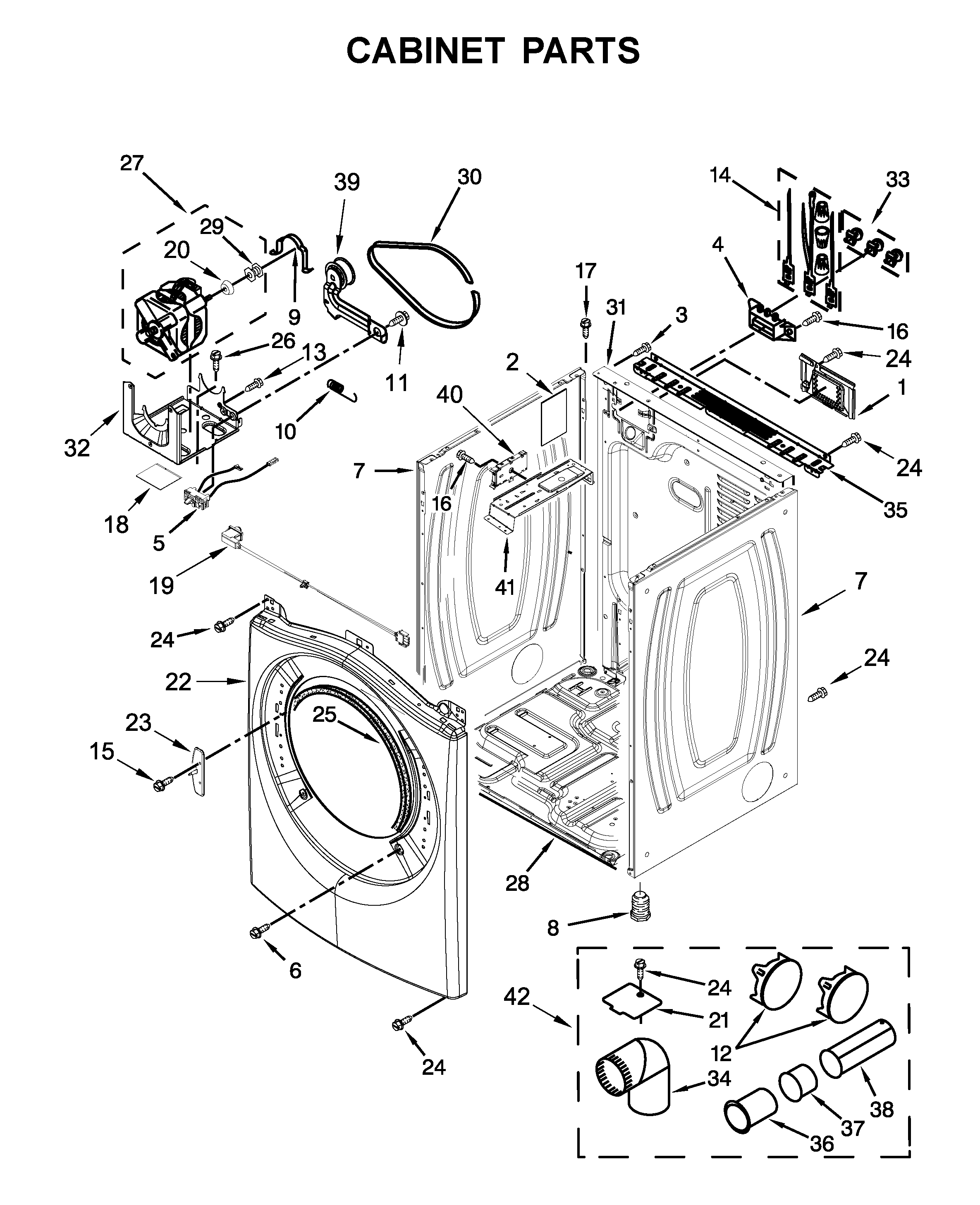 Cabinet parts