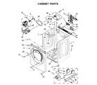 Whirlpool WED72HEDW1 cabinet parts diagram