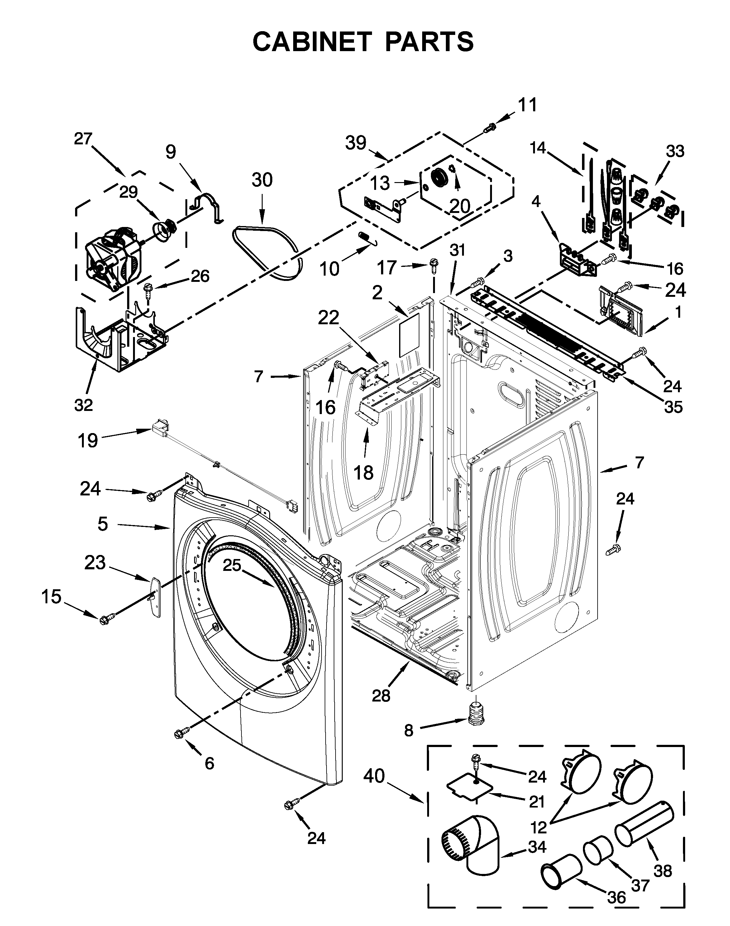 Cabinet parts