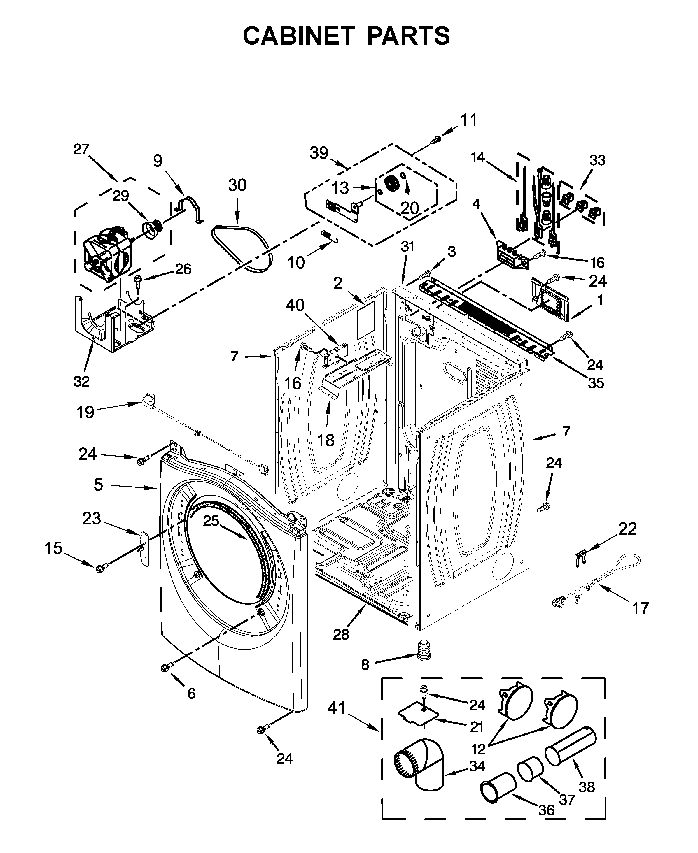 Cabinet parts