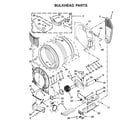 Whirlpool YWED72HEDW1 bulkhead parts diagram