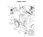 Whirlpool YWED81HEDW1 cabinet parts diagram